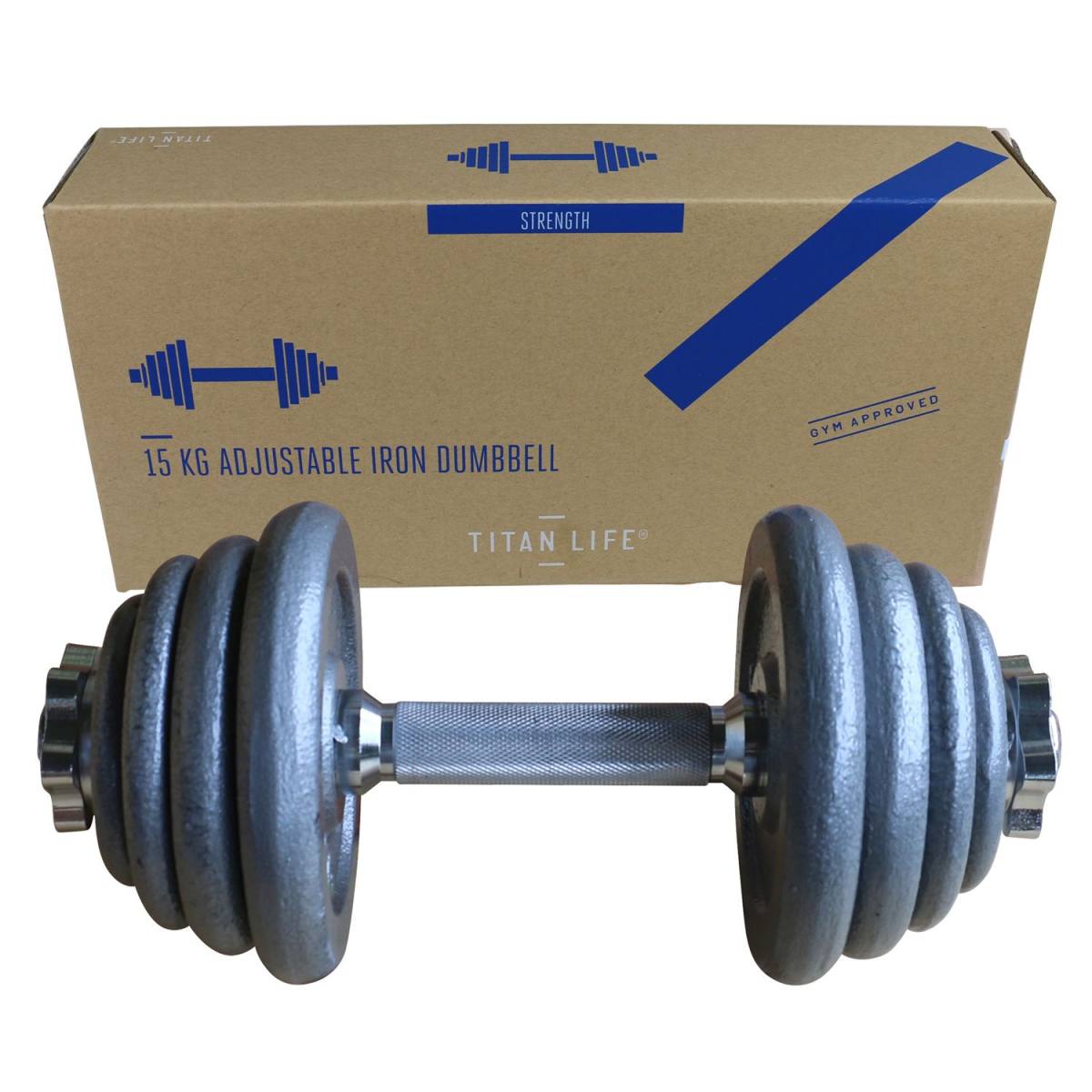 Titan Life Dumbbell Håndvægte Adjustable (15 kg), billede 2 hos ActiveNordic