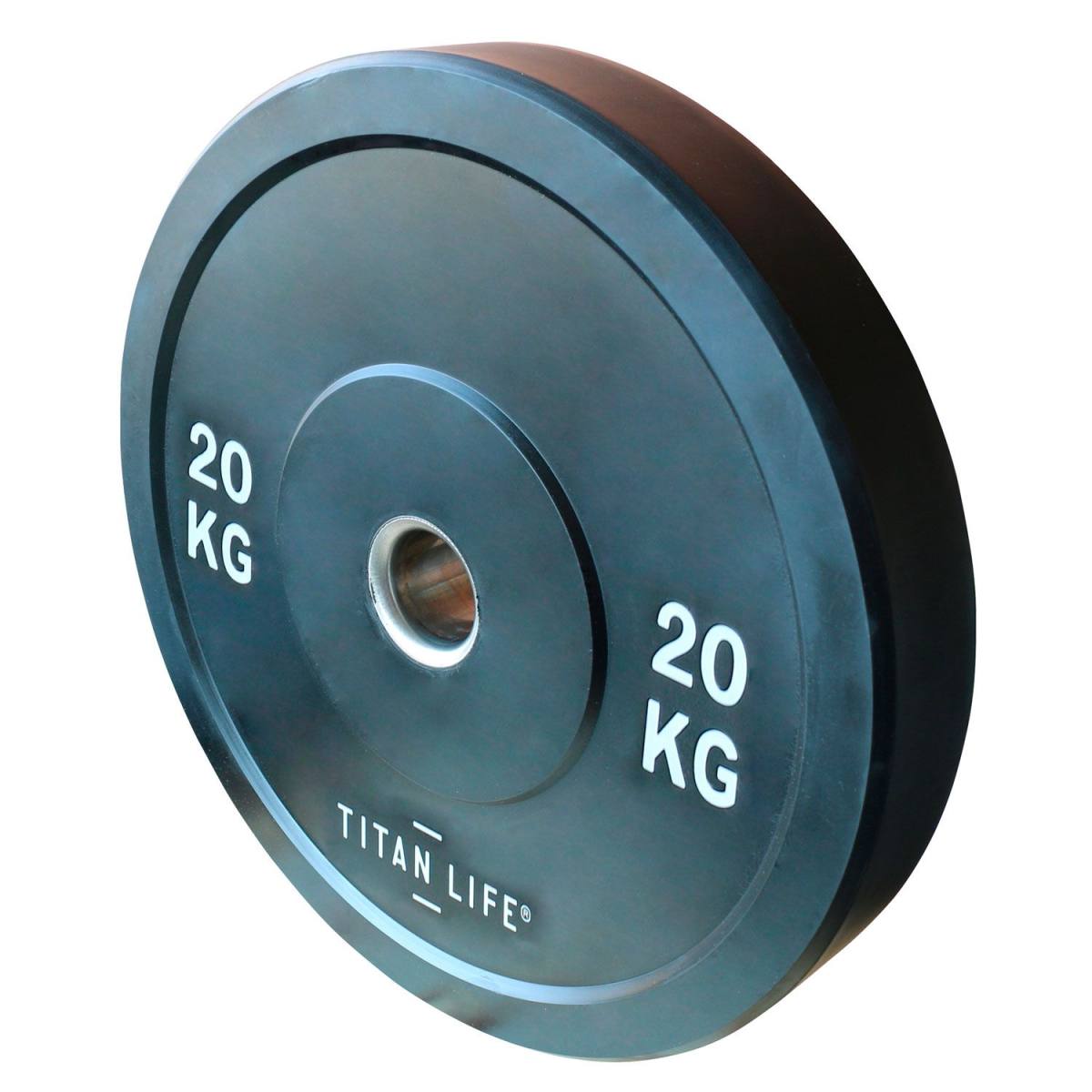 Titan Life Rubber Bumper Plate 20 kg Vægtskive – Vægtskiver, billede 2 hos ActiveNordic