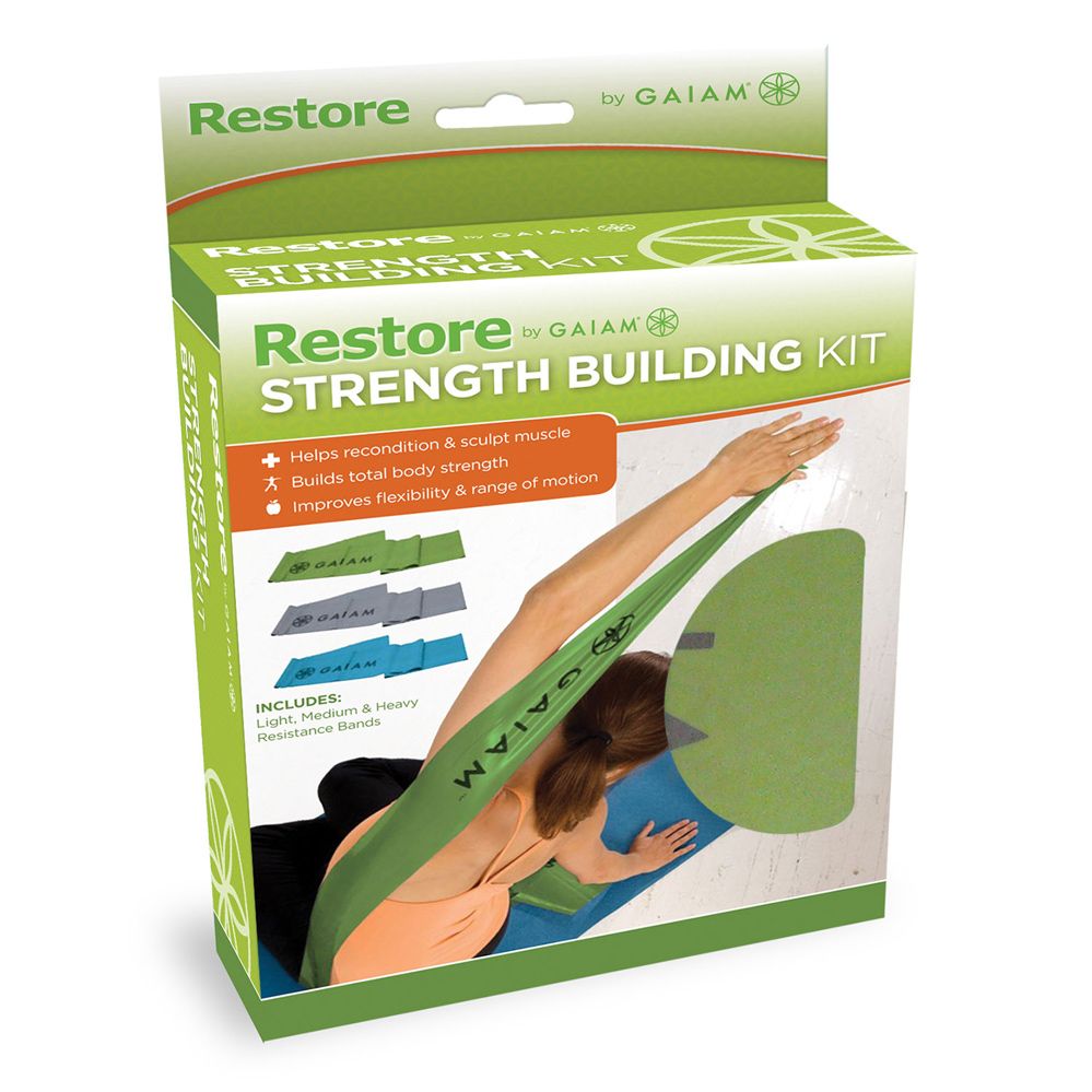 Gaiam Træningselastik Kit (3 stk), billede 9 hos ActiveNordic