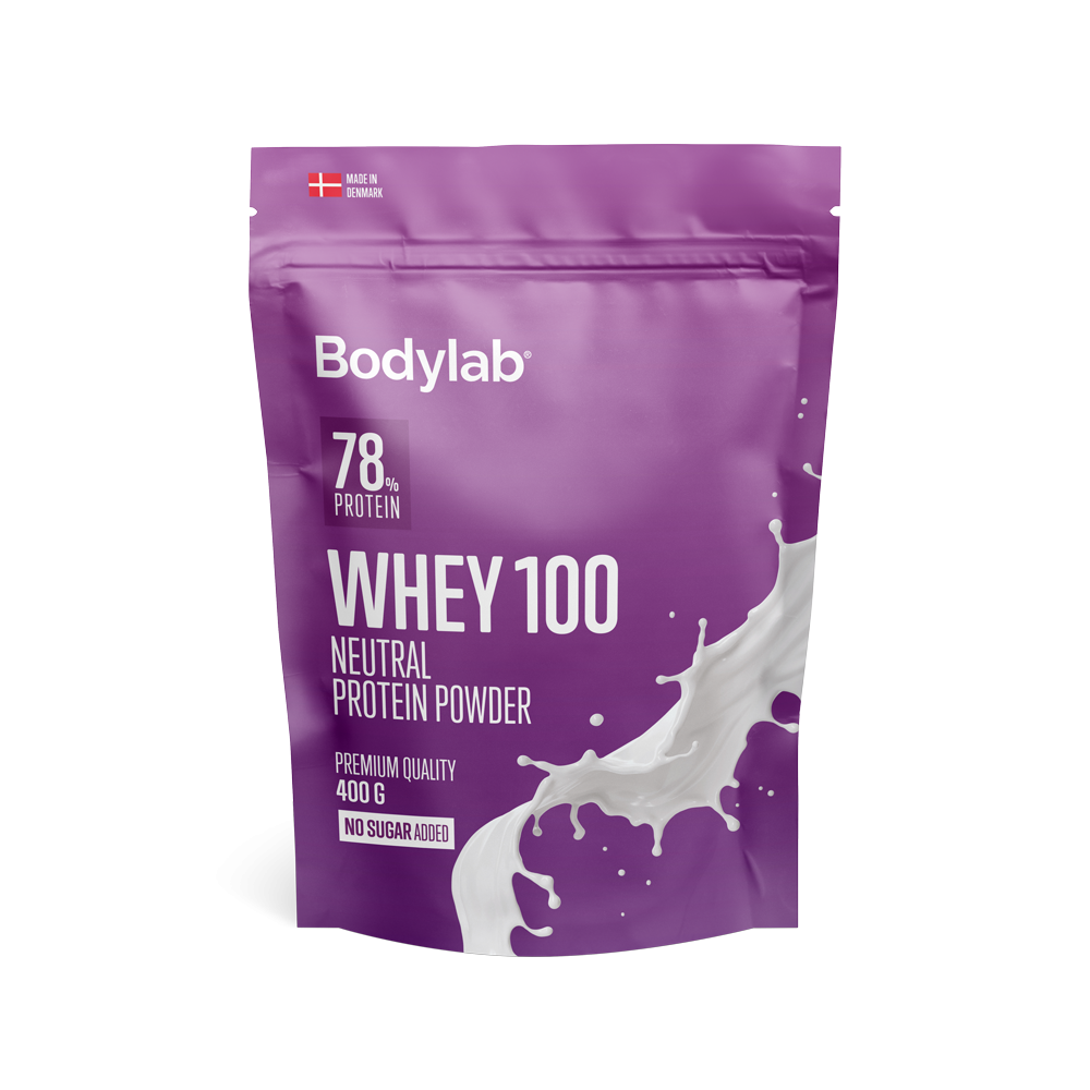 Bodylab Whey 100 Proteinpulver Neutral (400g) – Protein & shakes hos ActiveNordic