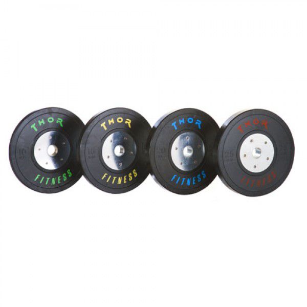 Thor Fitness Sorte OL Bumper Vægtskiver 20kg / 50mm (1 stk) hos ActiveNordic