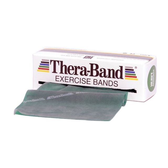Thera-Band Træningselastik Bånd Level 3 Hård Grøn 45,5m hos ActiveNordic