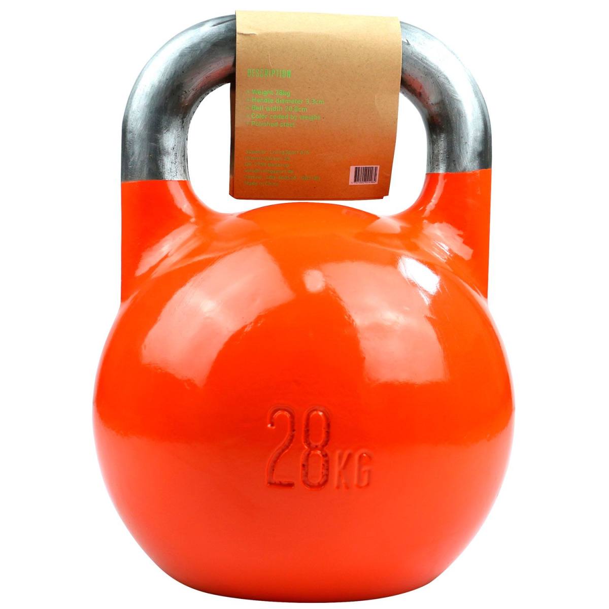 Titan Life Gym 28kg Kettlebell Steel Competition hos ActiveNordic