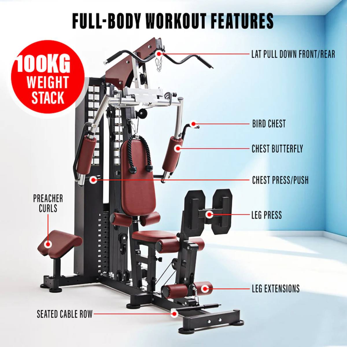 Odin Ragnarok Home Gym Multistation 100kg – billede 13
