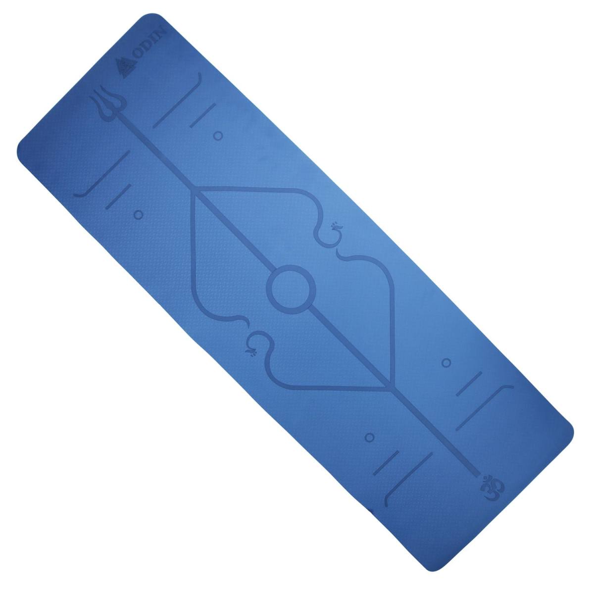 Odin Dual Blue TPE Yogamåtte 0,6cm – Yogamåtter & Tilbehør, billede 5 hos ActiveNordic