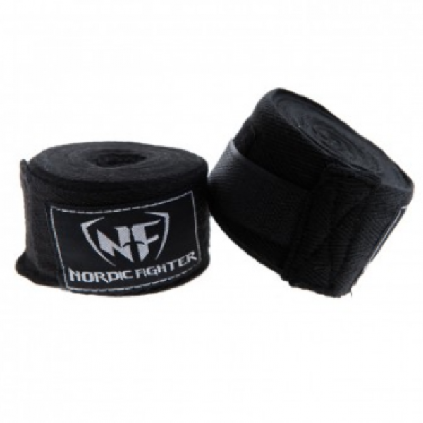 Nordic Fighter Mexican Hand Wraps Sort 3,5m – Kampsport hos ActiveNordic