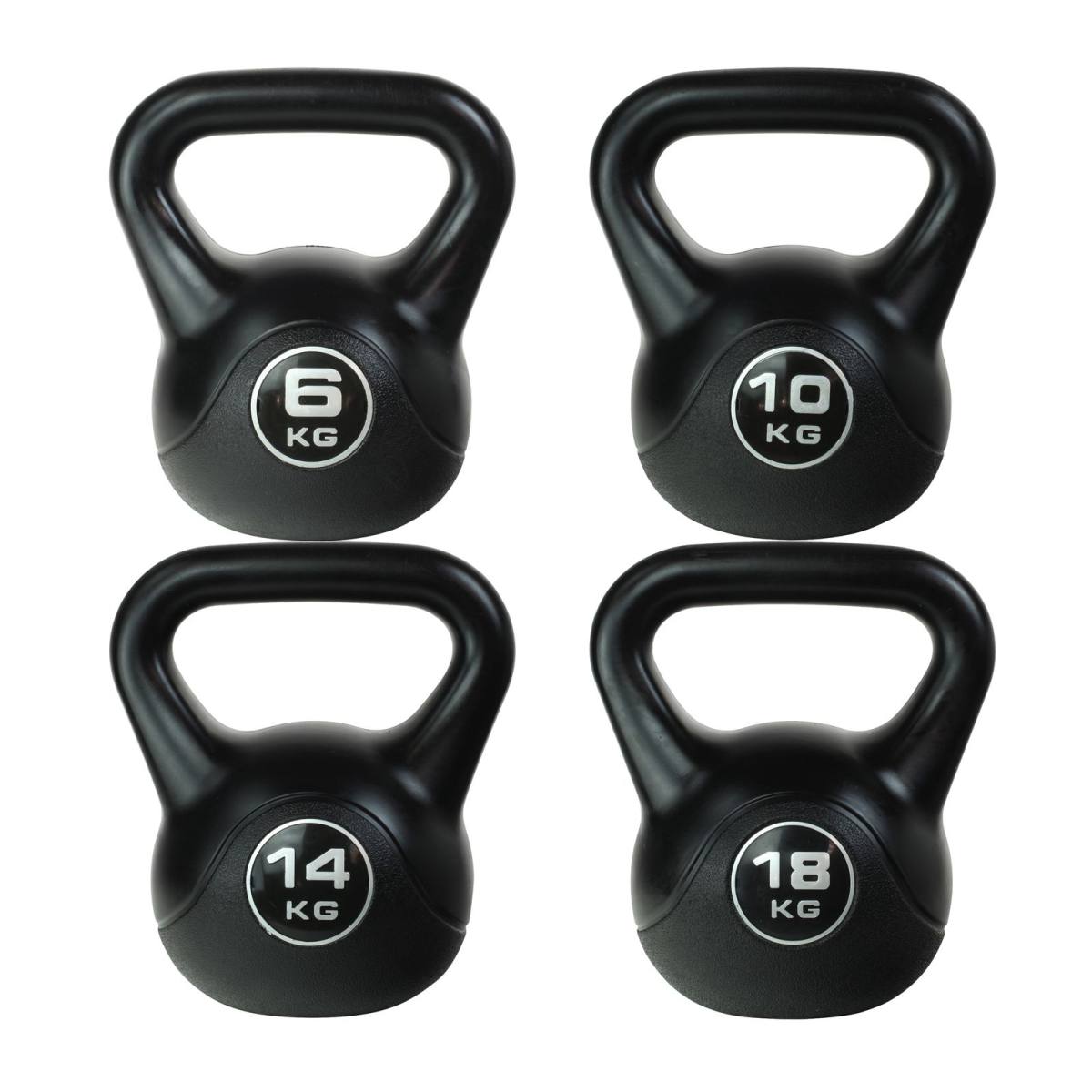 Odin Vinyl Kettlebell PAKKETILBUD (6, 10, 14, 18kg) hos ActiveNordic
