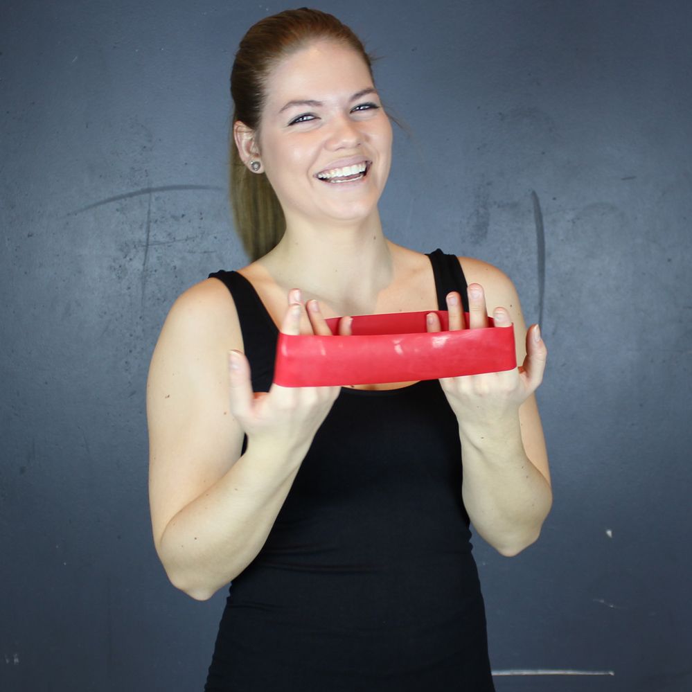 Odin Træningselastik Fitness Elastik Level 0 Rød Ekstra Let, billede 3 hos ActiveNordic