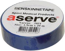 Aserve Benskinne Sportstape Blå – Bandage hos ActiveNordic