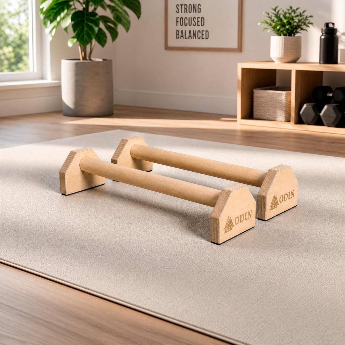 Odin Push-up Bars Parallettes Træ 53cm – Push up bars, billede 2 hos ActiveNordic