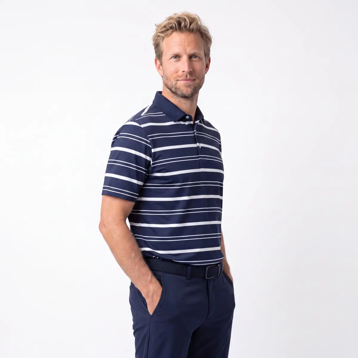 Noah Stripe Polo - Blå – billede 5