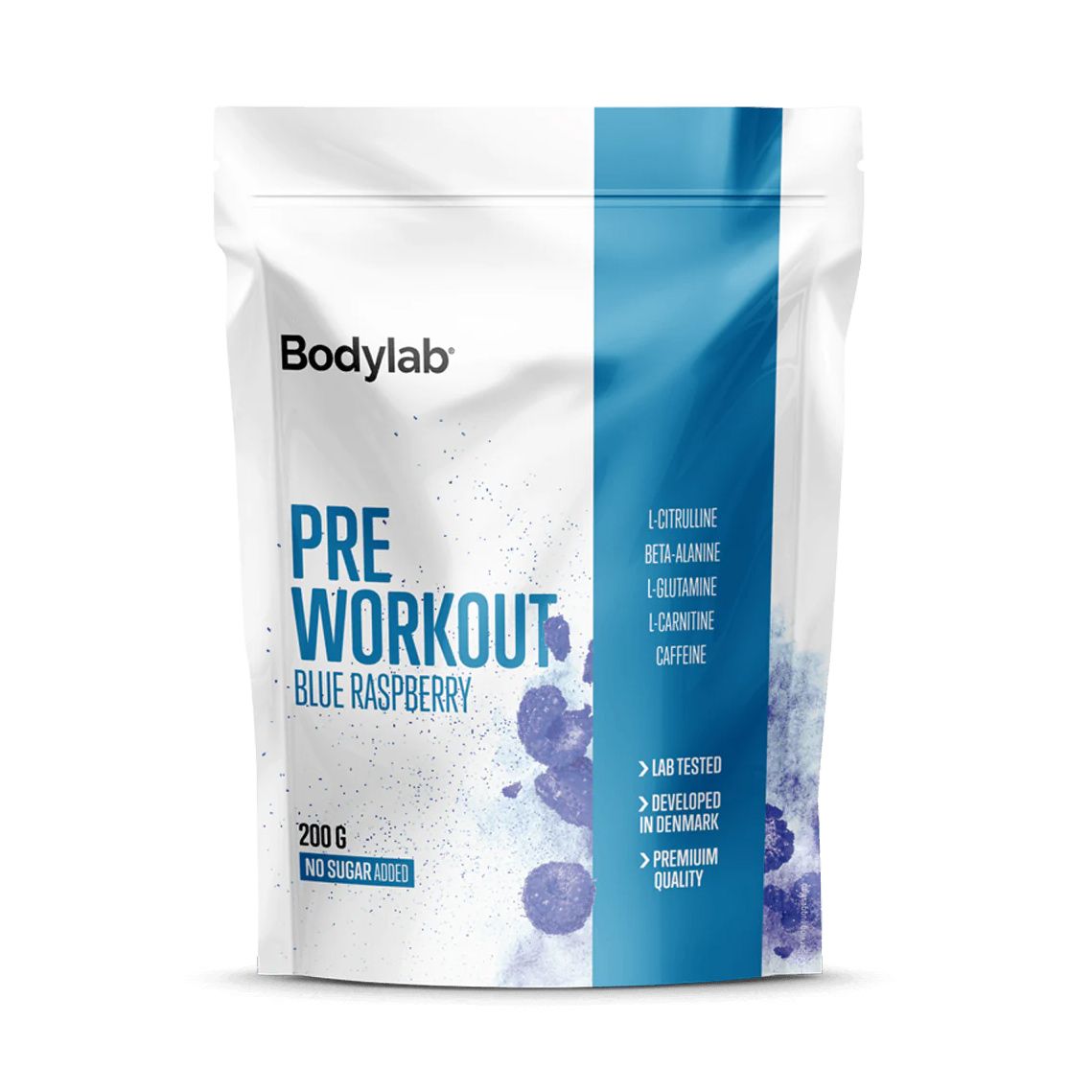 BodyLab Pre Workout Blue Raspberry (200g) – Pre Workout & Energi hos ActiveNordic